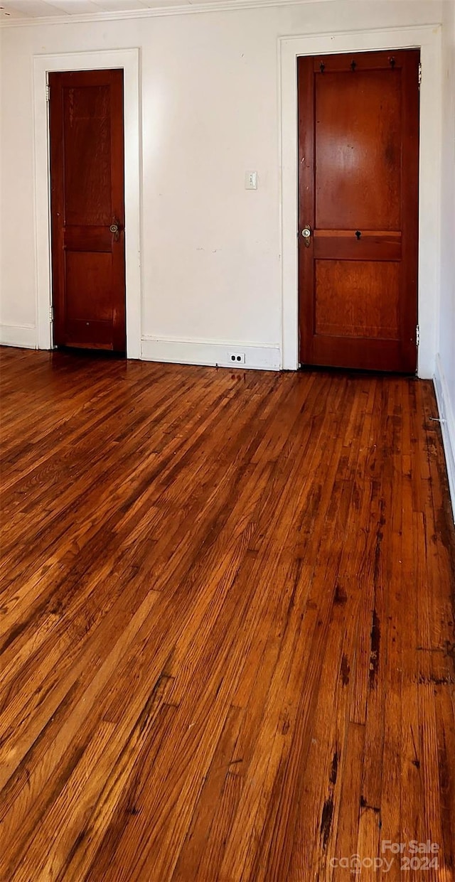 empty room featuring hardwood / wood-style floors