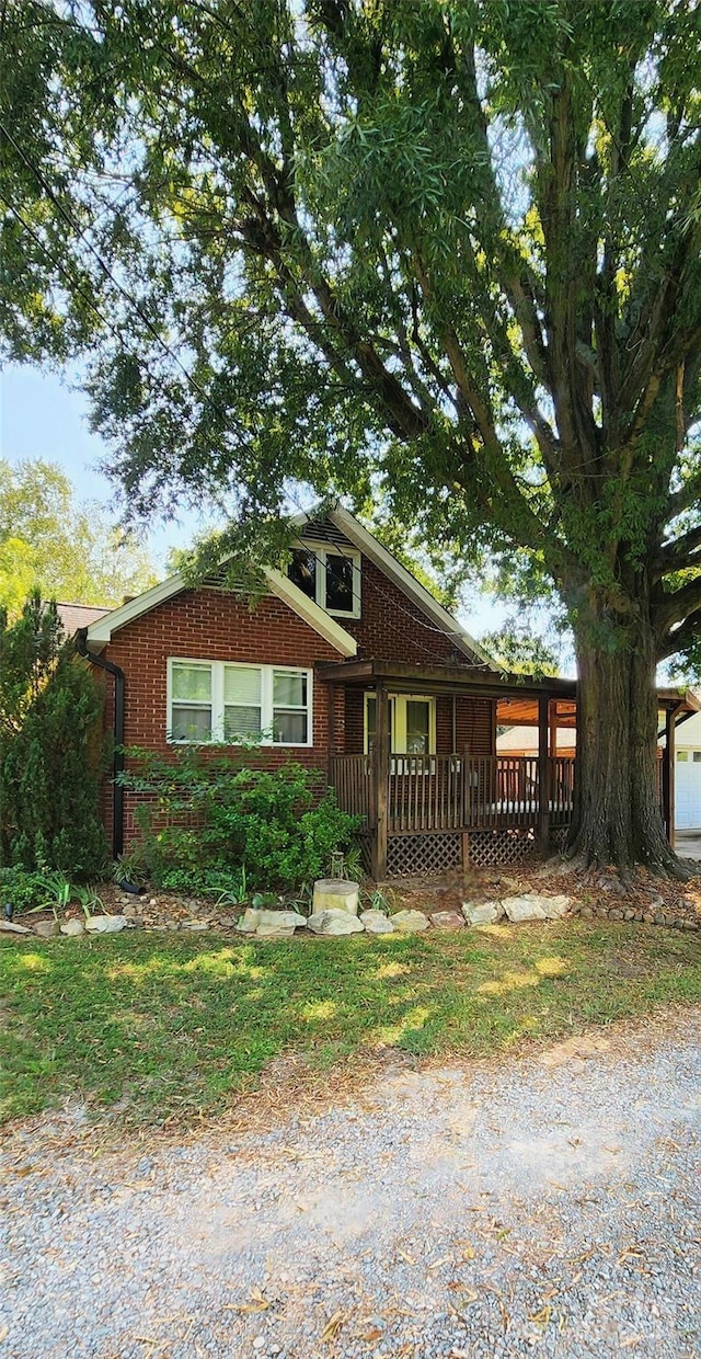 view of front of home