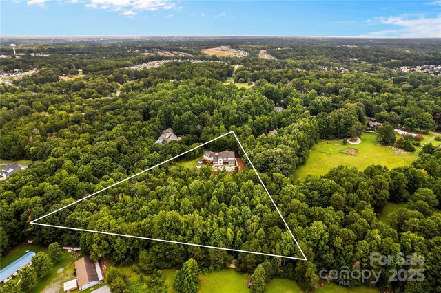 127 Tradition Ln, Mooresville, NC 28115 - drone / aerial view with a forest view