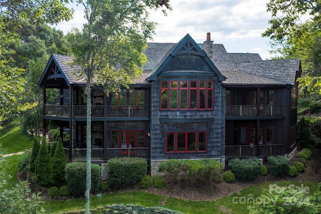 view of rear view of property