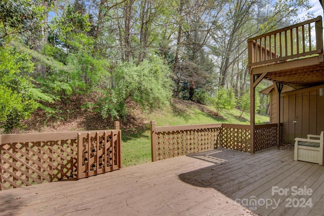 view of deck