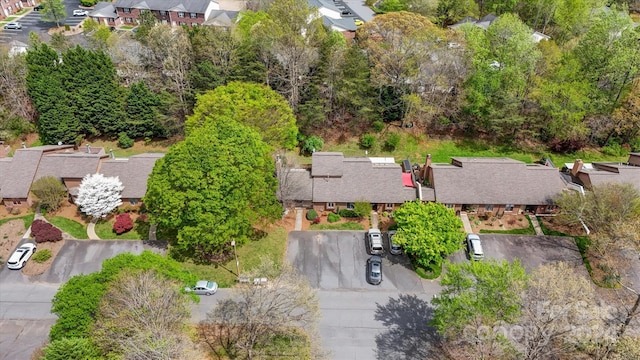 aerial view featuring a residential view