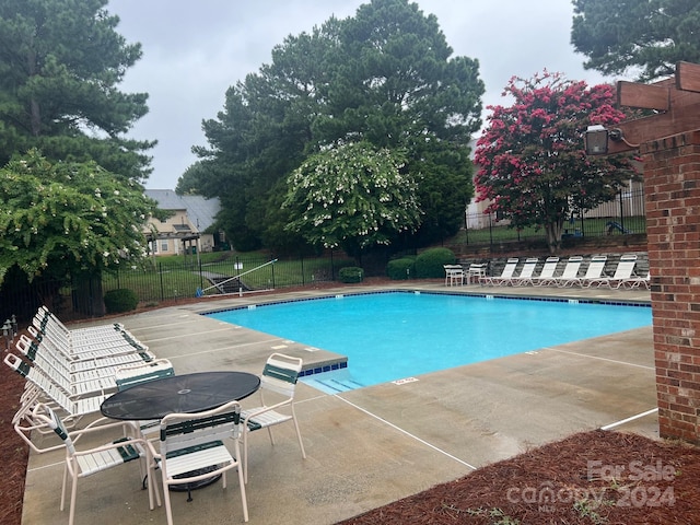 view of pool with a patio