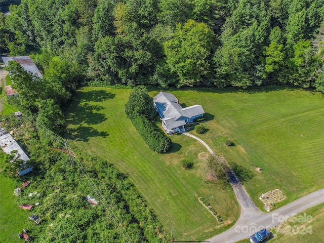 drone / aerial view featuring a rural view