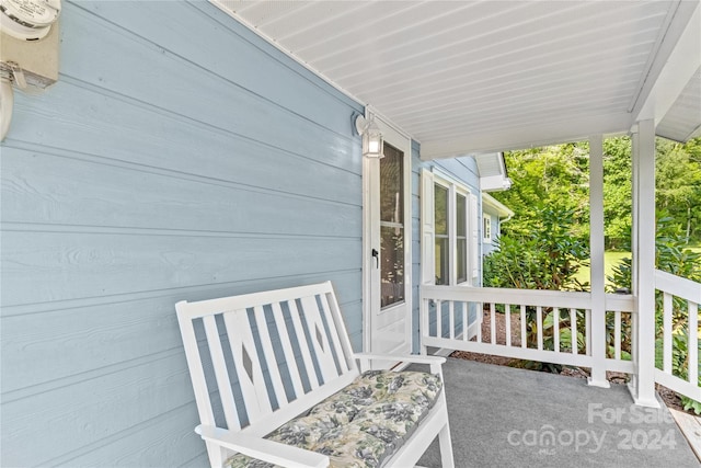 view of patio with covered porch