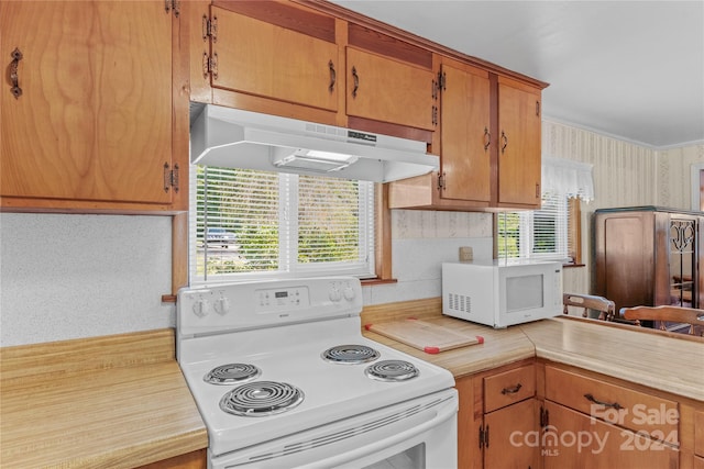 kitchen featuring white appliances