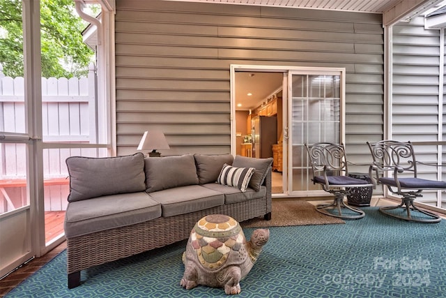 view of sunroom / solarium