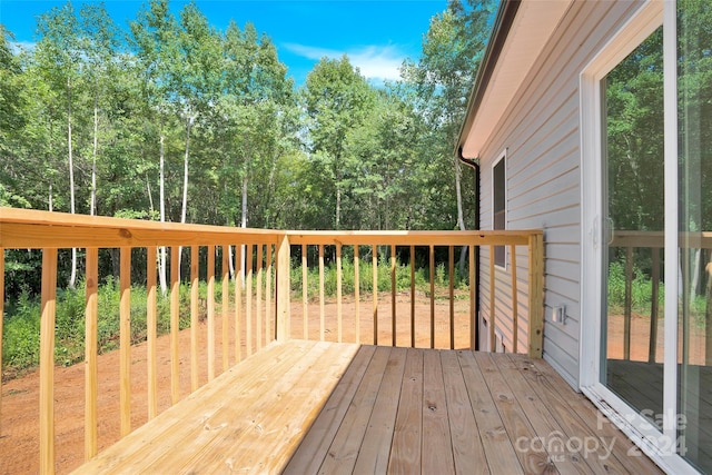 view of wooden terrace