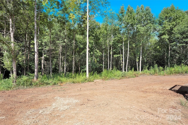 view of local wilderness with a forest view