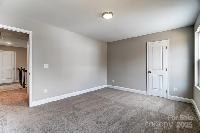 view of carpeted empty room