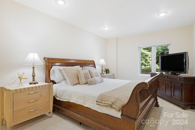 view of tiled bedroom