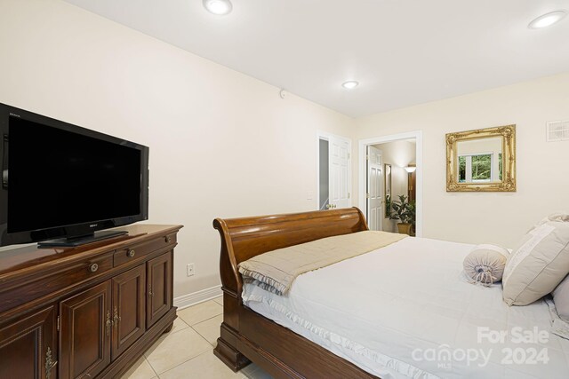 view of tiled bedroom