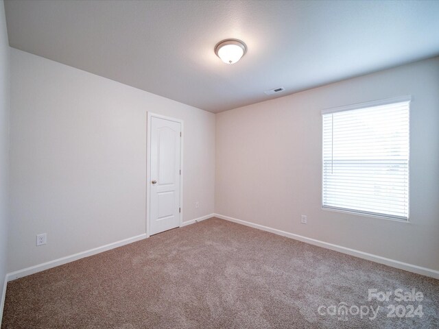 unfurnished room with carpet flooring