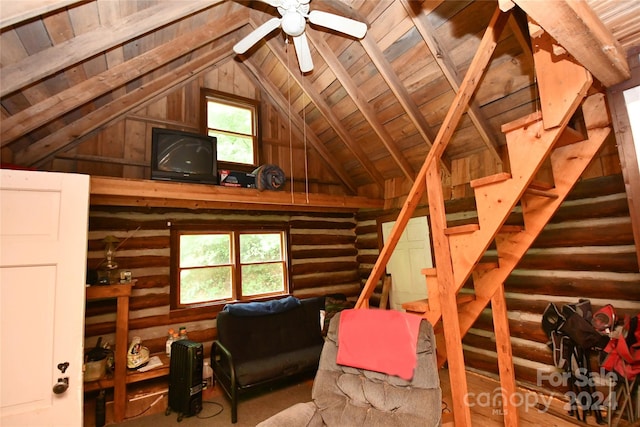 view of attic