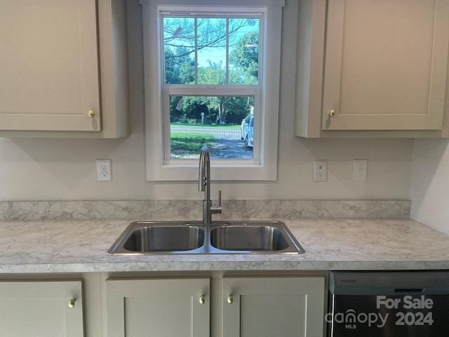 kitchen featuring dishwasher and sink