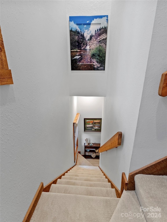 stairs with baseboards