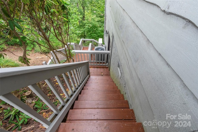 view of stairs