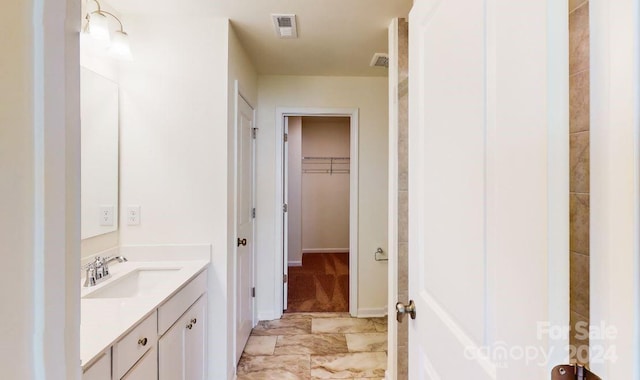 bathroom featuring vanity