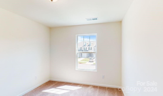 view of carpeted empty room