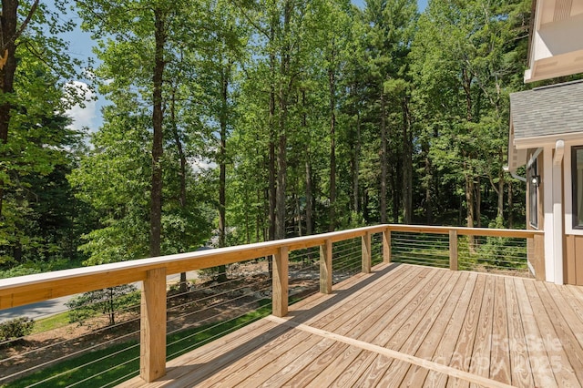 654 Hollybrook Dr, Flat Rock, NC 28731 - view of wooden deck