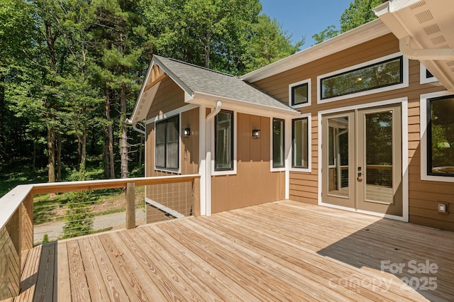 654 Hollybrook Dr, Flat Rock, NC 28731 - deck with french doors