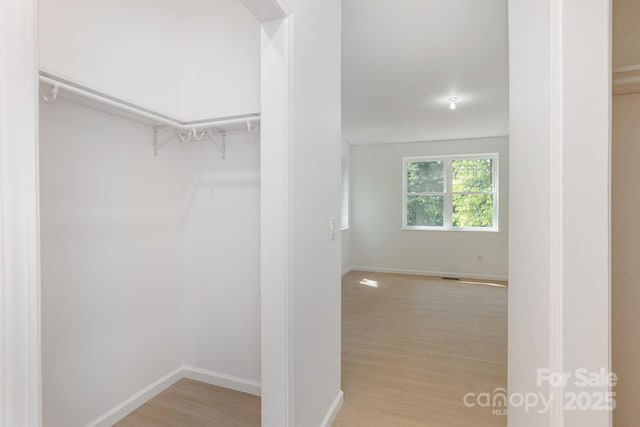 654 Hollybrook Dr, Flat Rock, NC 28731 - walk in closet featuring light wood-style floors