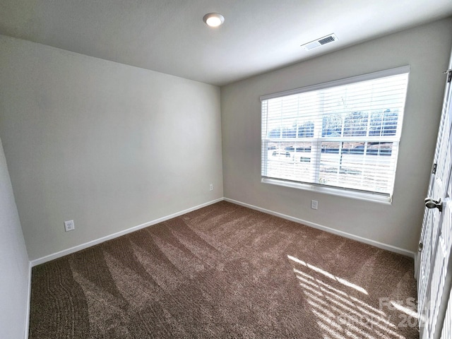 view of carpeted empty room