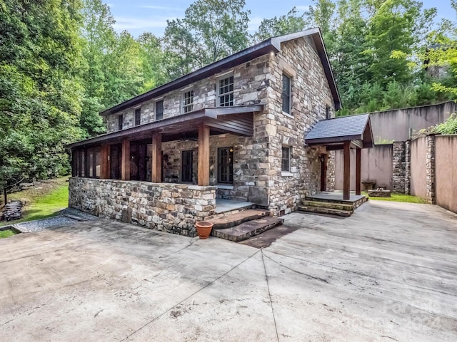 view of rear view of property