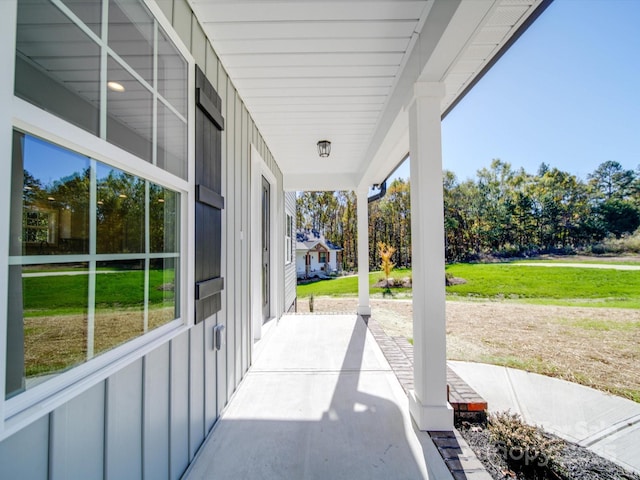 view of patio / terrace featuring a porch