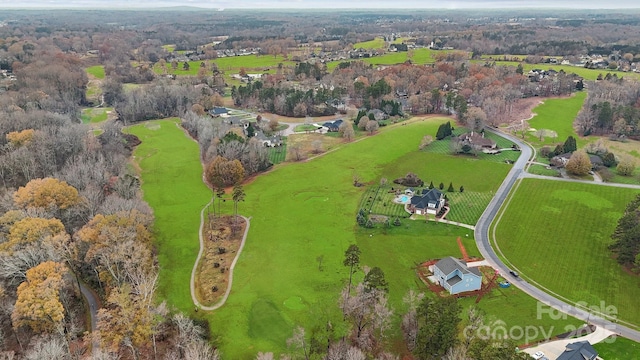 drone / aerial view featuring a rural view