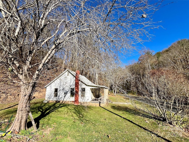 851 Lower Shut In Rd, Hot Springs, NC 28743 - view of grassy yard with an outbuilding