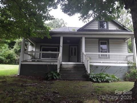 bungalow-style house with a porch