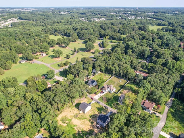 bird's eye view with a forest view