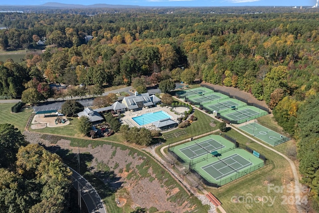 birds eye view of property