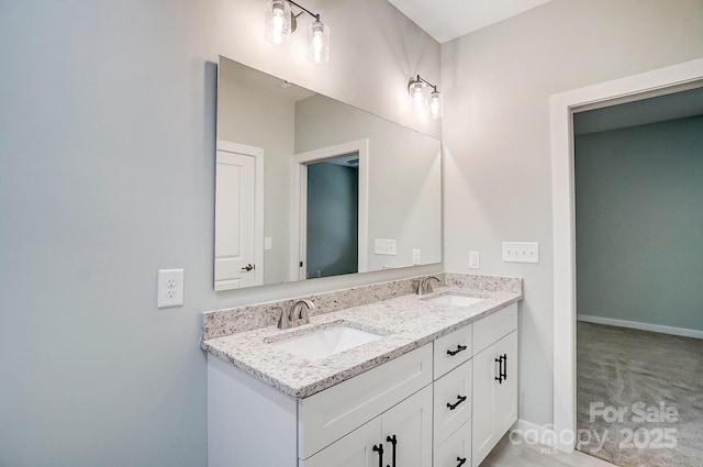 bathroom featuring vanity