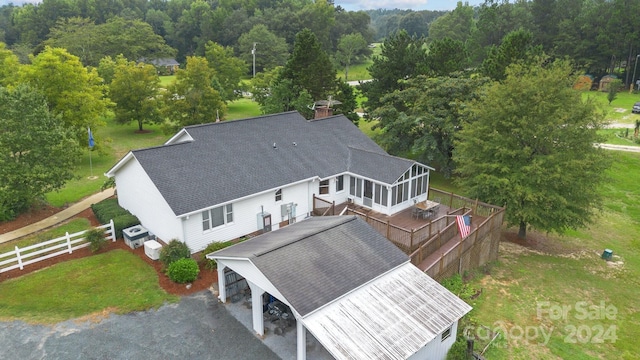 birds eye view of property