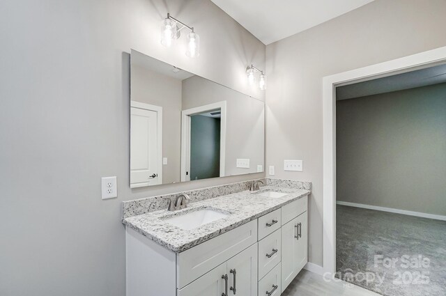 bathroom featuring vanity