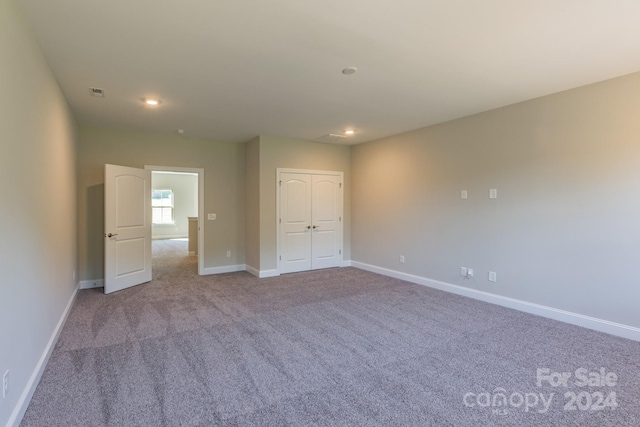 view of carpeted empty room