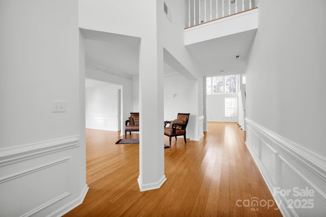 hallway featuring light hardwood / wood-style floors