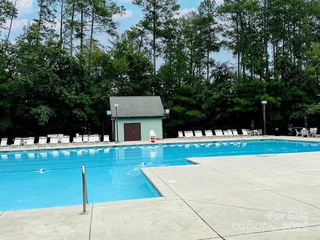 view of pool