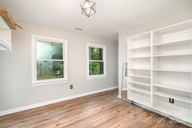 interior space featuring light hardwood / wood-style floors