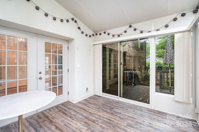 interior space with french doors