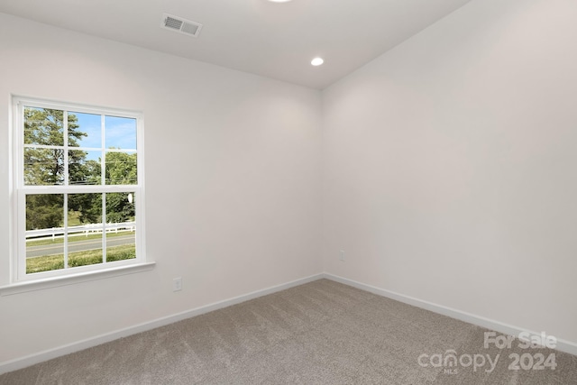 view of carpeted empty room