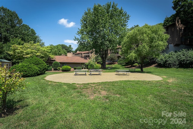 view of yard with a patio