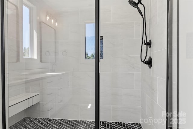 bathroom with walk in shower