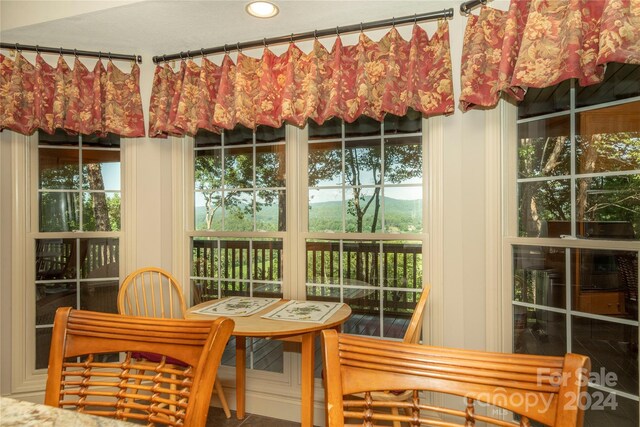 sunroom / solarium featuring a healthy amount of sunlight