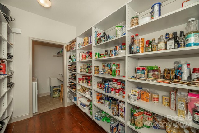 pantry with washer / dryer