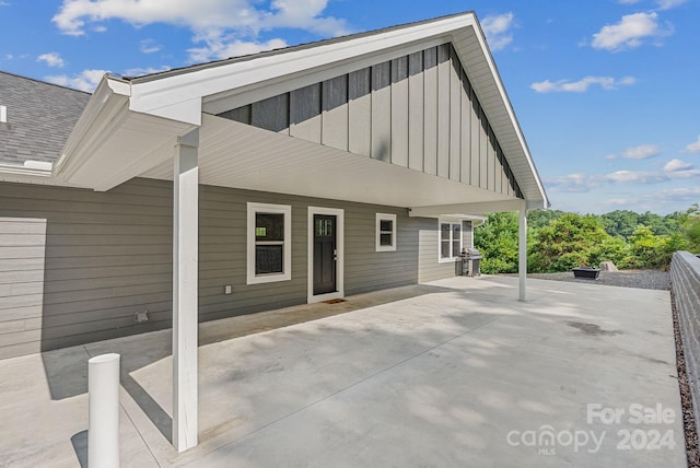 exterior space featuring a patio area