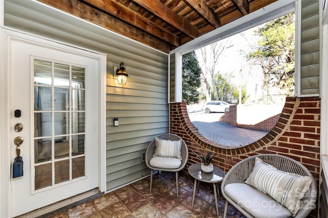 view of patio with covered porch