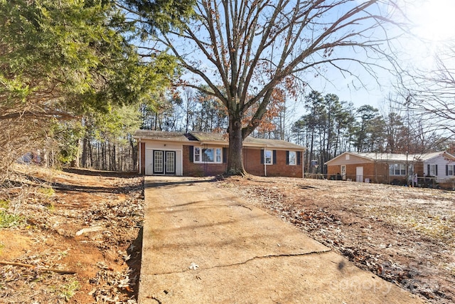 view of ranch-style home